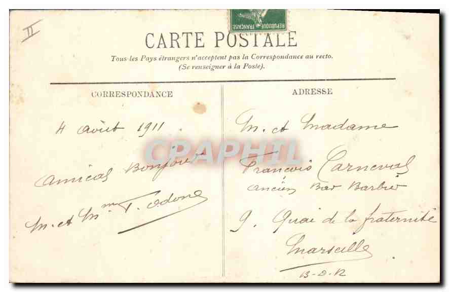 CPA Aix les Bains Le Revard et le Mont Revard  — Rückseite