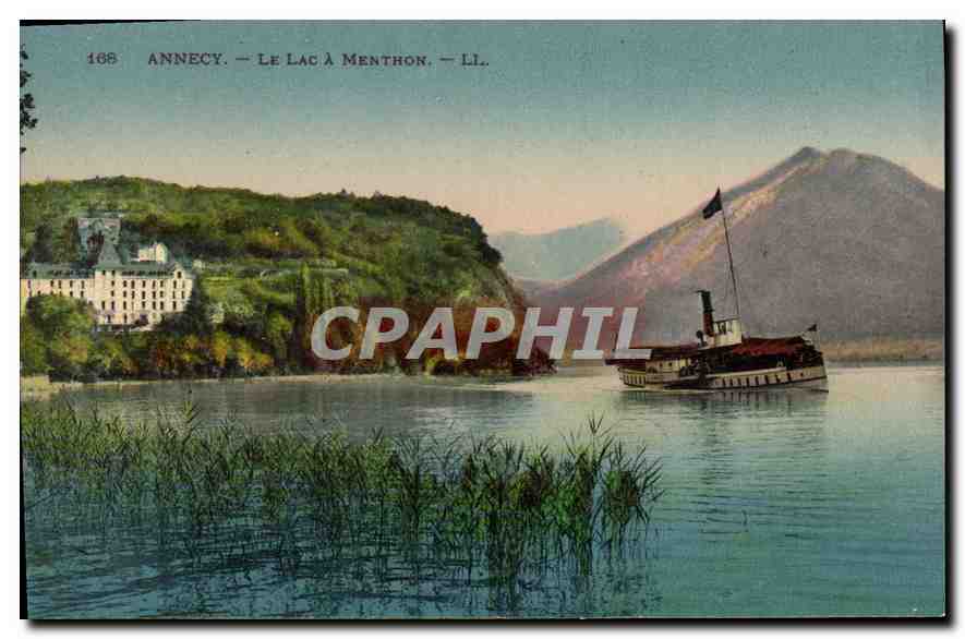 Annecy — Der See bei Menthon — LL. — Verlag Lévy et Neurden Ré. N° 168