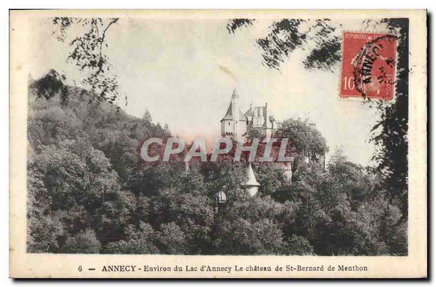 Annecy - Environ du Lac d'Annecy Le château de St-Bernard de Menthon — CPAPHIL