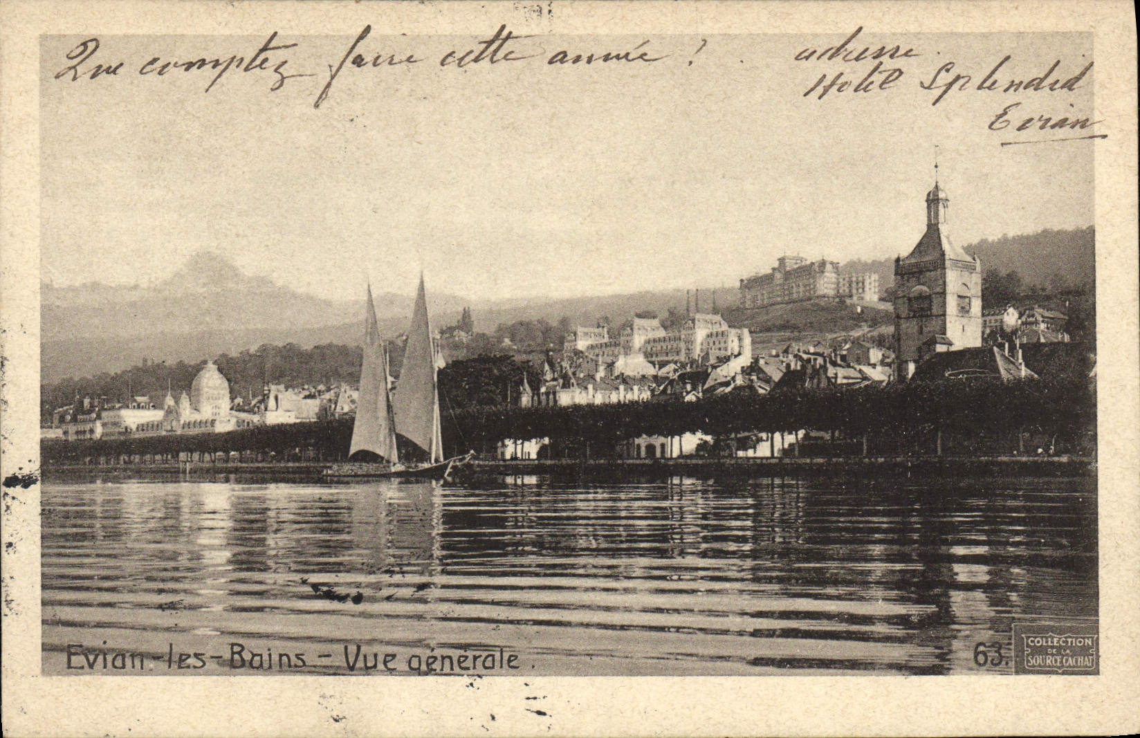 CPA Evian les Bains Vue generale 