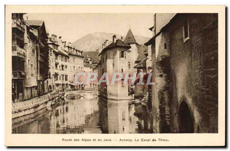 CPA Route des Alpes et du Jura Annecy Le Canal du Thiou 