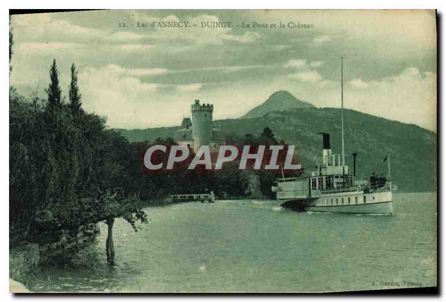 Lac d'Annecy - Duingt - Le Pont et le Château — A. Gardot, Annecy
