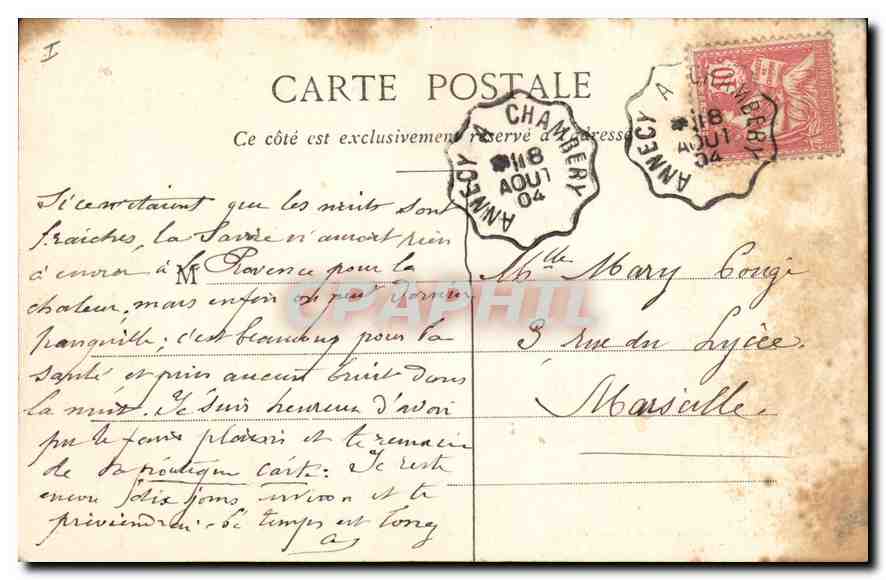 LAC D'ANNECY - Le Ponton de Talloire — Cliché F. P. - L. Pons, papetier éditeur, Grenoble — Verso