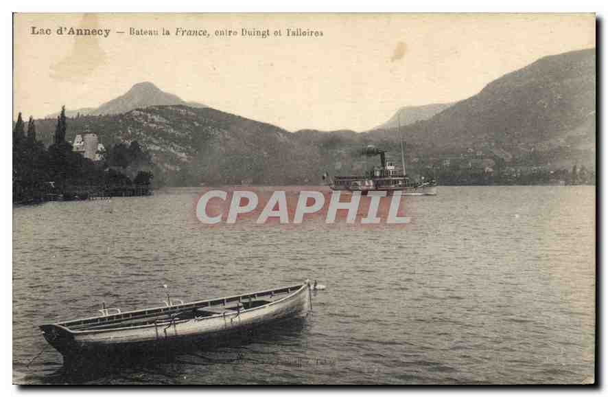 Lac d'Annecy — Bateau la France, entre Duingt et Talloires