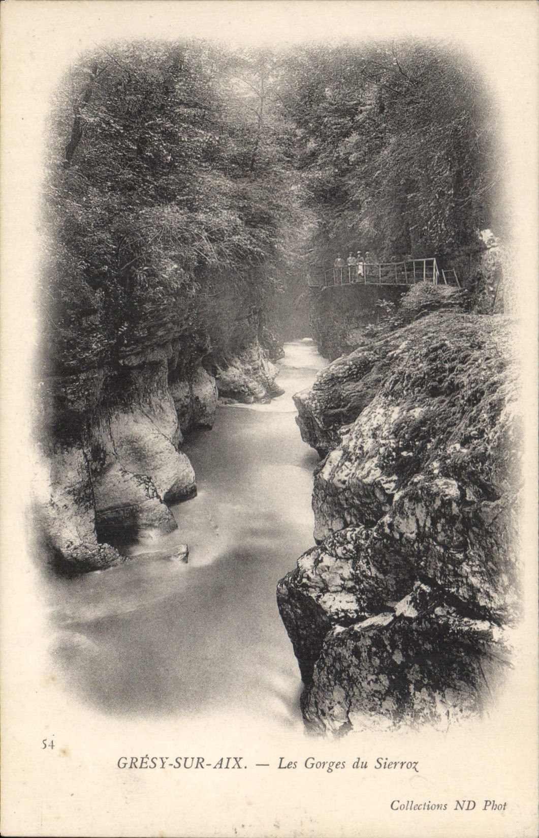 CPA Gresy sur Aix Les Gorges du Sierroz 