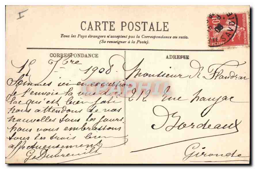 Annecy — L'Île des Cygnes et la Tournette — LL. n°47 — Rückseite