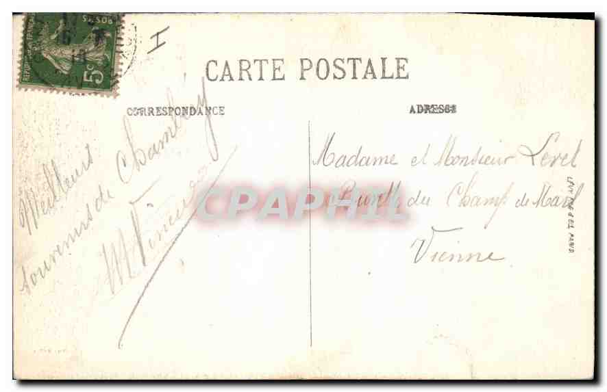 CPA Evian les Bains Vue prise du Lac  — Verso