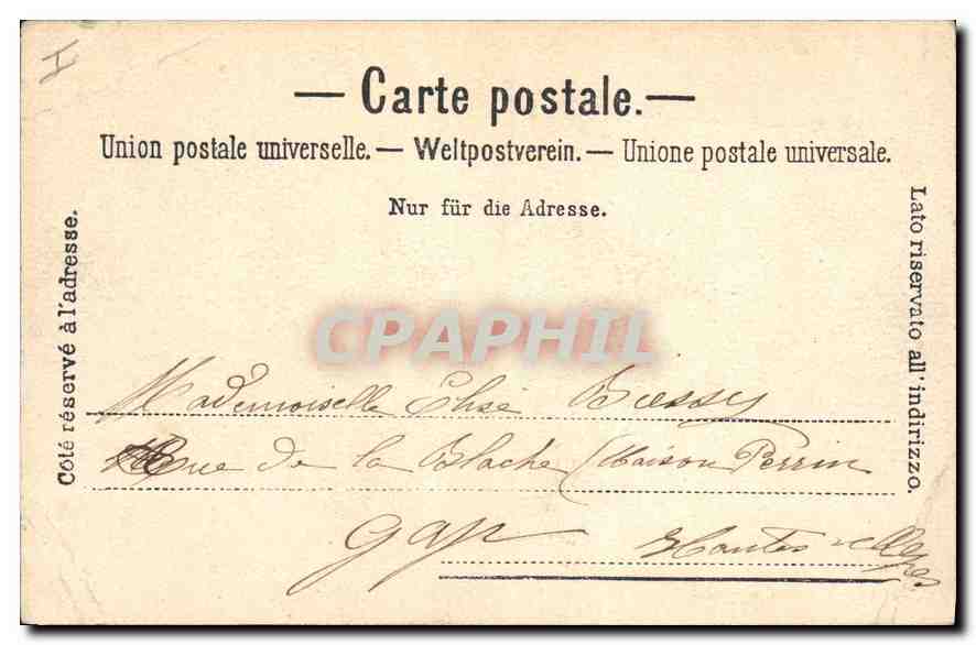 CPA Evian les Bains le Port Bateaux — Rückseite