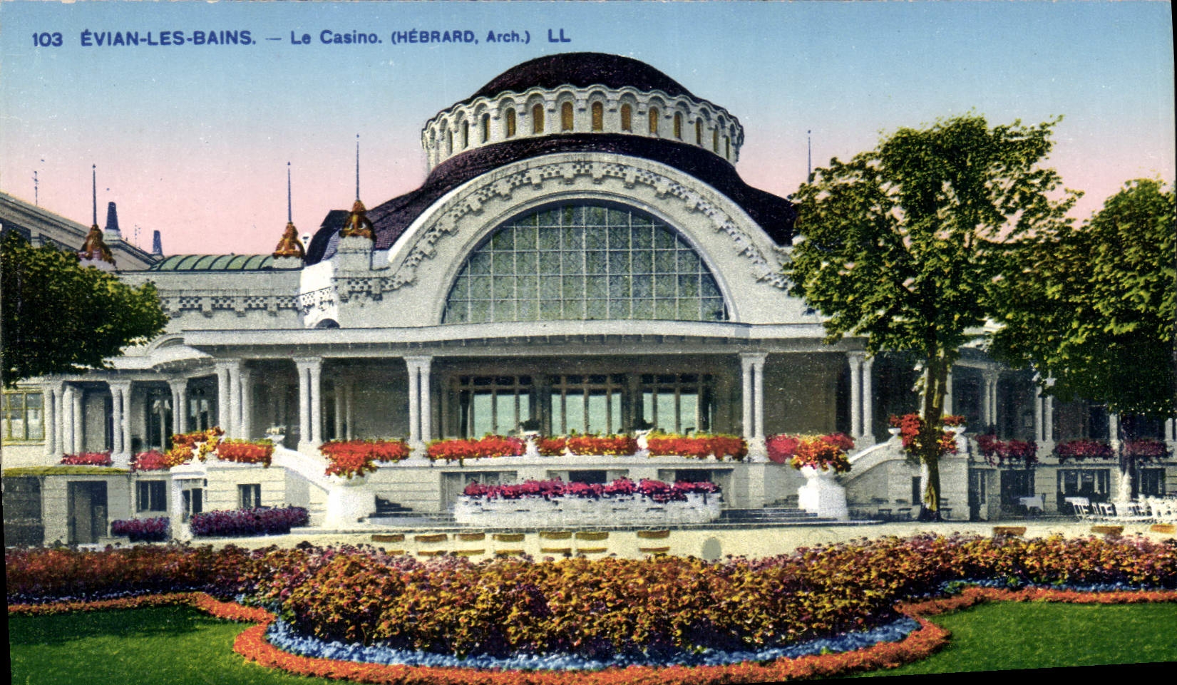 ÉVIAN-LES-BAINS — Le Casino — (HÉBRARD, Arch.)