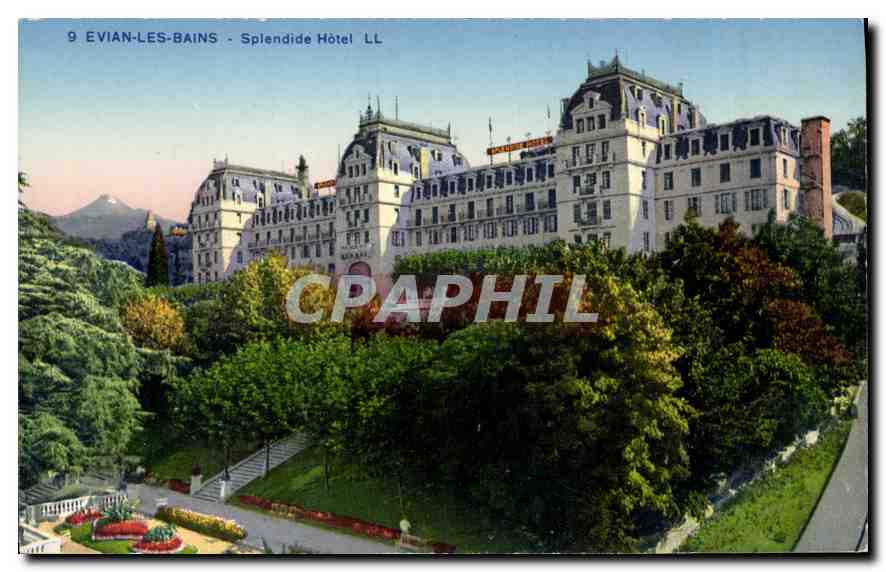 Evian-les-Bains — Splendide Hôtel LL — éditeur Lévy & Neurdein