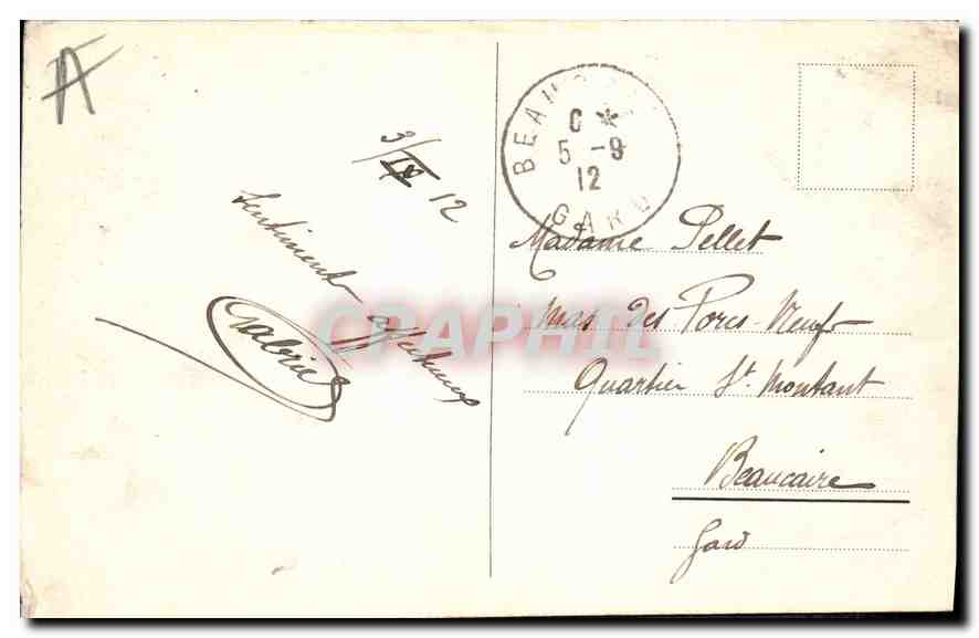 Chamonix (alt. 1050 m) et le Mont-Blanc — Charnaux frères & Co., Genève, n° 7050 — Rückseite