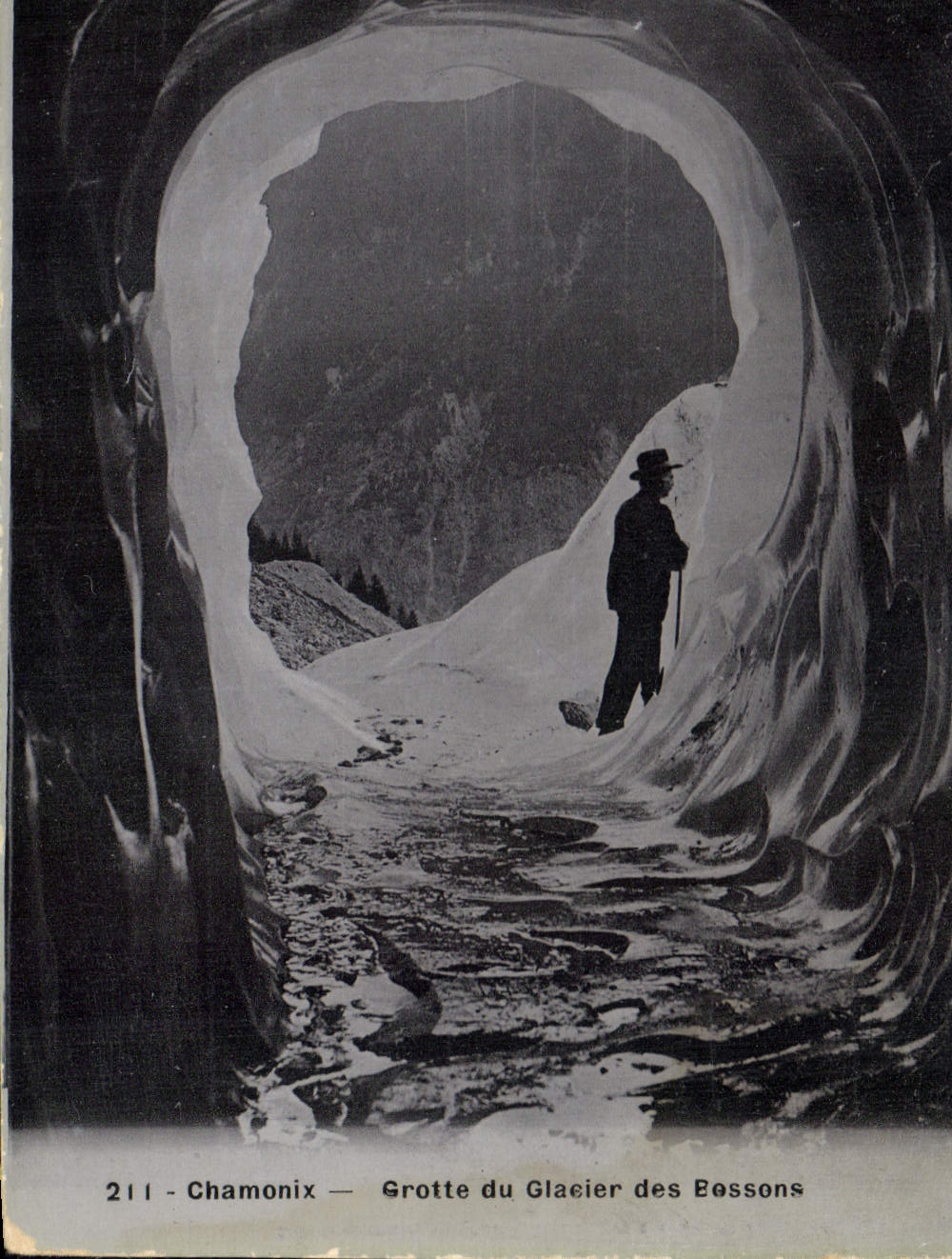 Chamonix — Höhle des Bessons-Gletschers — Librairie Alpha L. Gross