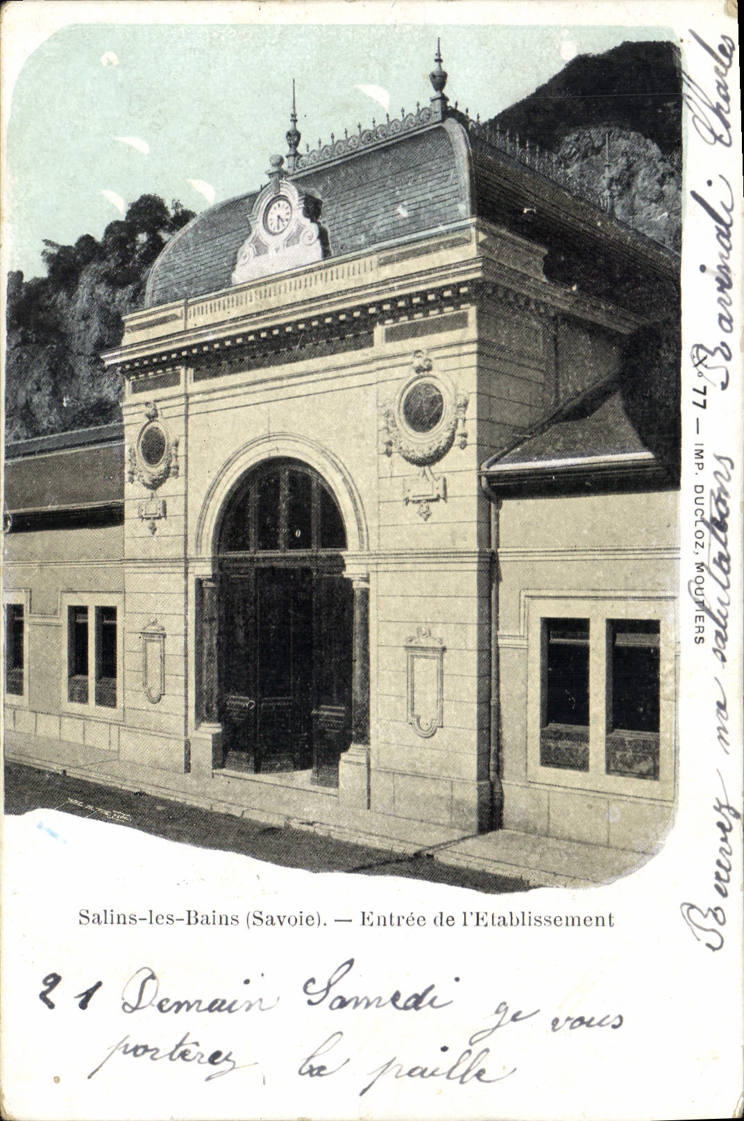 CPA Salins les Bains Savoie Entree de l'Etablissement 