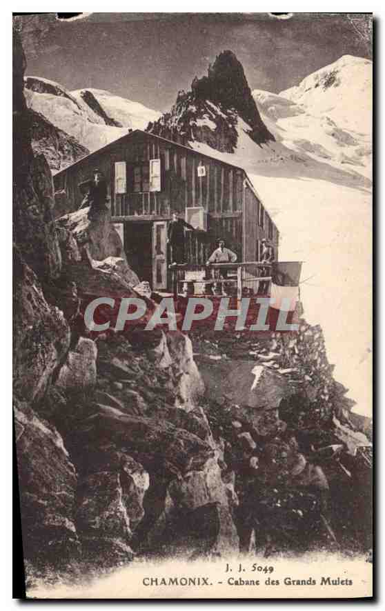 CPA Chamonix Cabane des Gtands Mulets 
