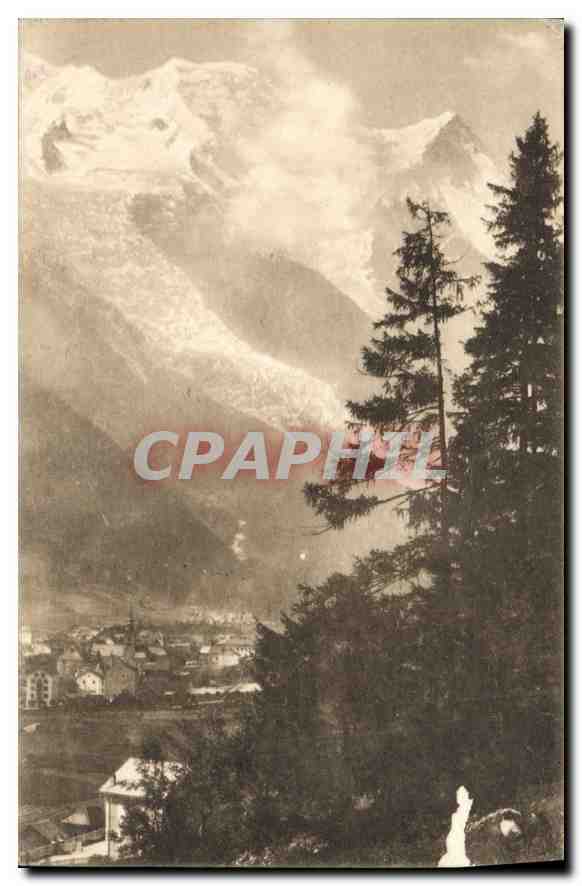 Chamonix et le Mont-Blanc (4810 m.) — Éditeur Art. S. A. Schnegg, n° 819