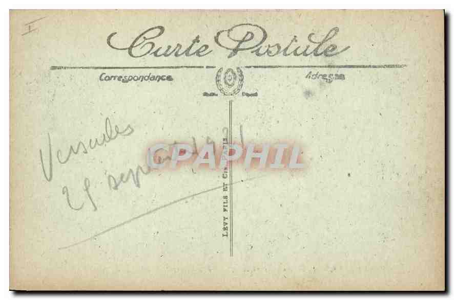 CPA Versailles Palais du Petit Trianon  — Verso