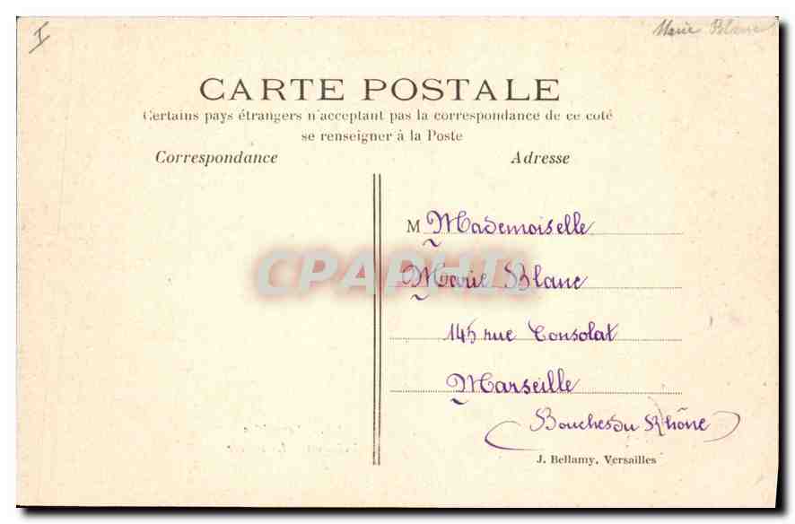 CPA Versailles Trianon La Ferme  — Verso