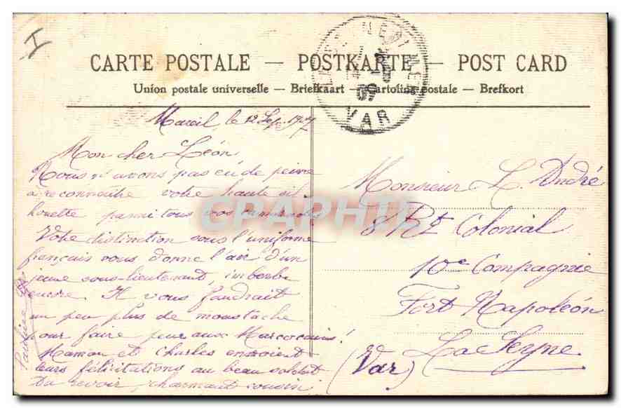 CPA Versailles Hameau du Petit Trianon Moulin et Maison de la Reine (carte tolilee) — Verso