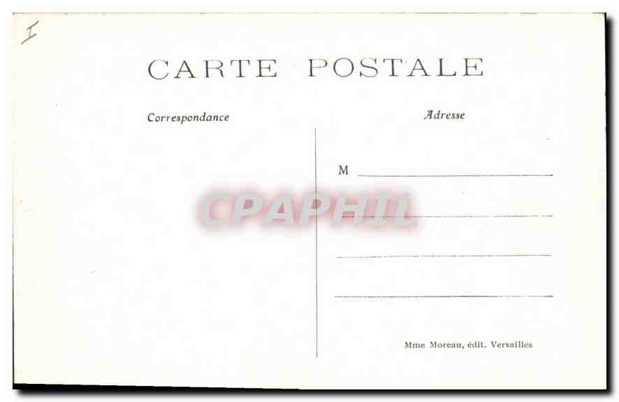 CPA Versailles Palais du Petit Trianon  — Rückseite