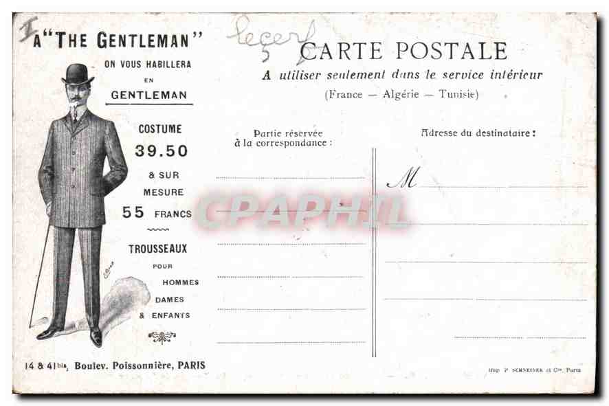 Versailles — Hameau de Marie-Antoinette: Der Tempel der Liebe — The Gentleman, 14 & 14 bis, Boulevard Poissonnière, Paris — Rückseite