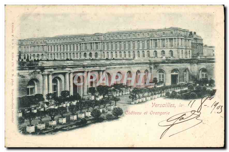 CPA Versailles le Chateau et Orangerie 