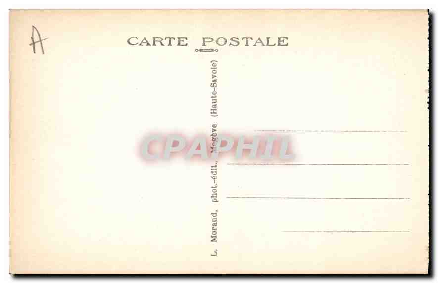 Megève (Haute-Savoie) - Le Calvaire — éditeur L. Morand, n°12 — Rückseite