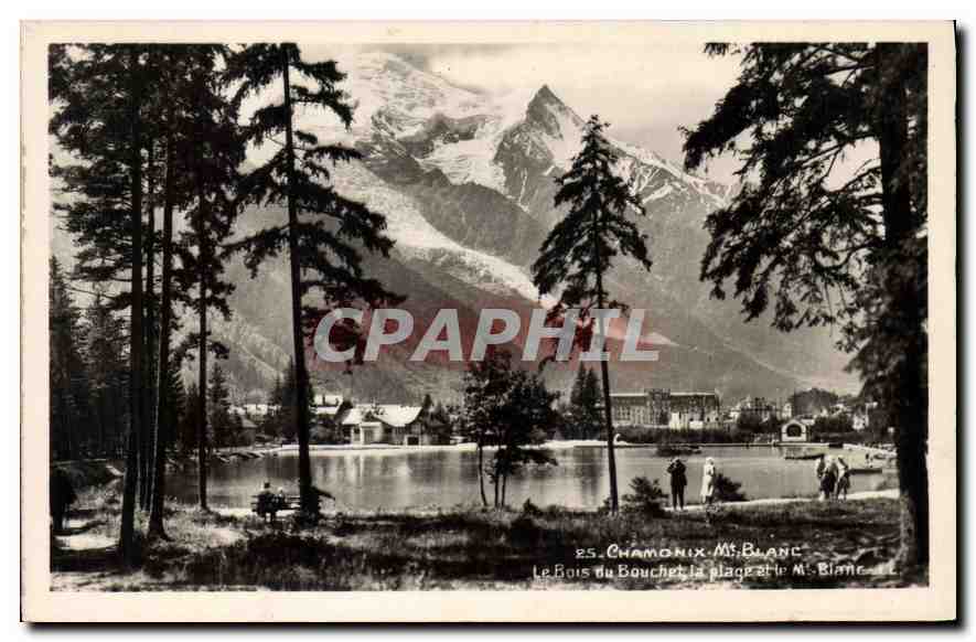 Der Bois du Bouchet, die Bucht und der Mont Blanc — Chamonix — Verlag (52) « REAL-PHOTO » C.A.P. PARIS