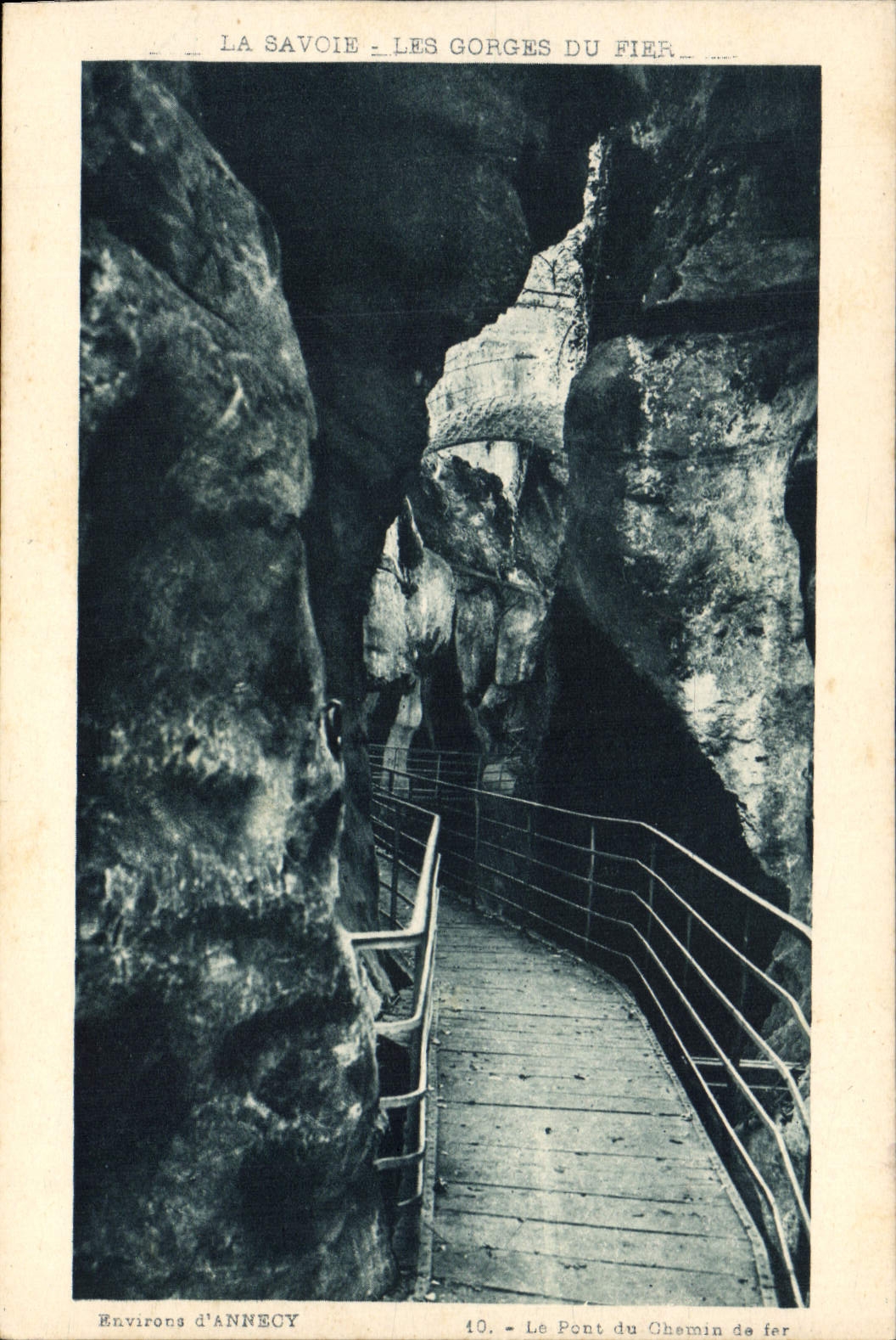 Les Gorges du Fier — Le Pont du Chemin de fer — Environs d'Annecy