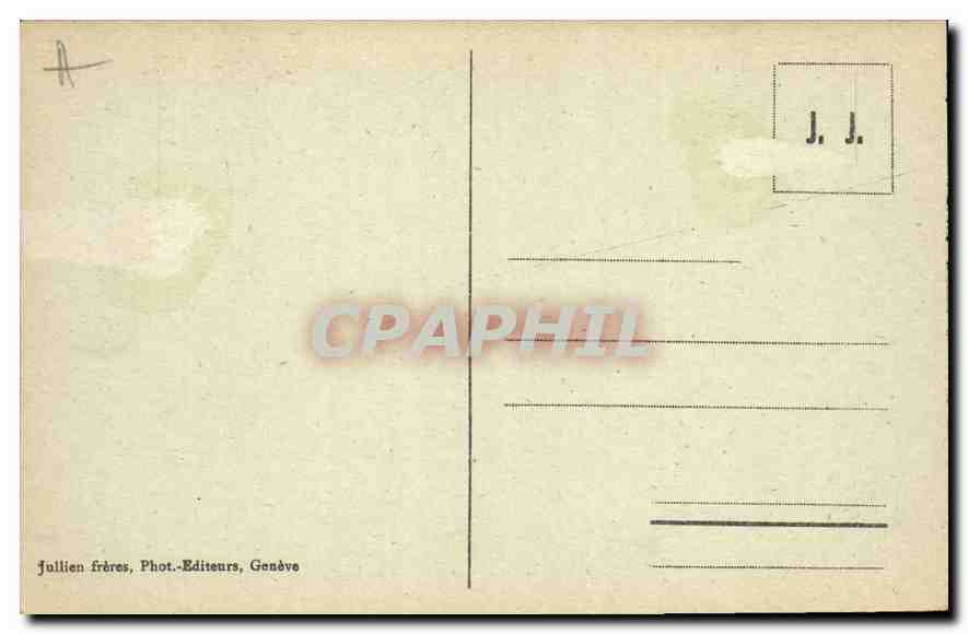 Près Servoz et le Mont-Blanc — J. J. - 2910 — Rückseite