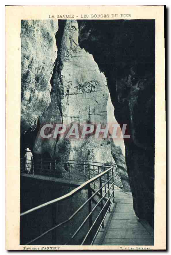 CPA La Savoie Les Gorges du Fier Environs d'Annecy 