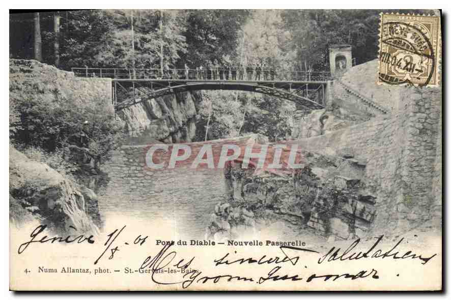 Pont du Diable — Nouvelle Passerelle — Numa Allantaz, phot. St.-Gervais-les-Bains