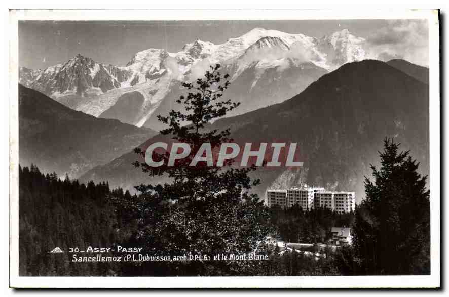 CPA Assy Passy Sancellemoz et le Mont Blanc 