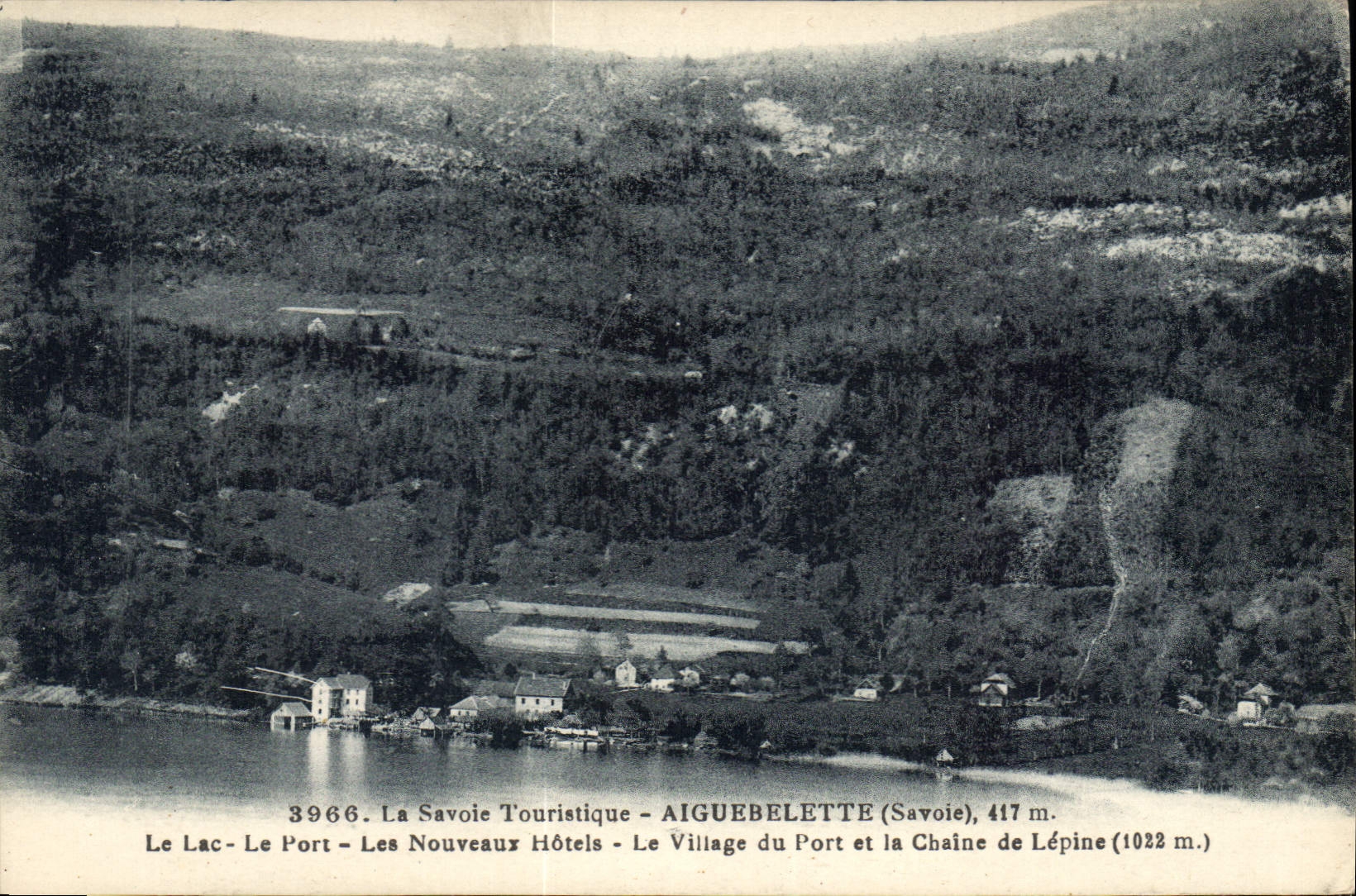 CPA La Savoie Touristique Aiguebelette Savoie Le Lac Le Port Les Nouveaux Hotels Le Village du Port 