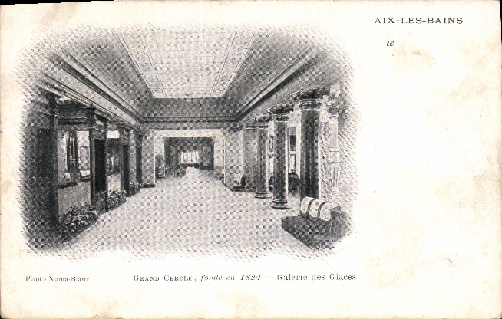 CPA Aix les Bains Grand Cercle Galerie des glaces 