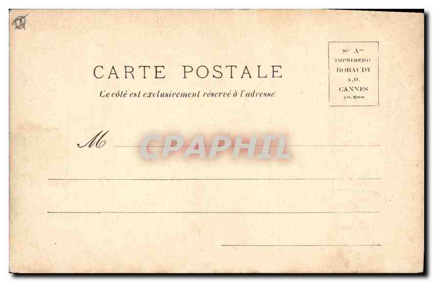 CPA Aix les Bains Grand Cercle Galerie des glaces  — Verso
