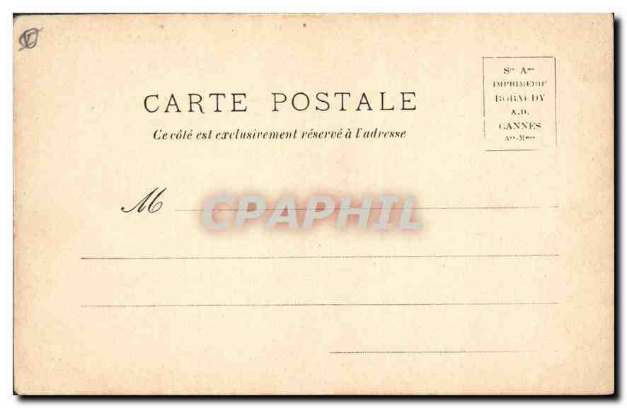CPA Aix les Bains Grand Cercle Hall des Mosaiques  — Verso