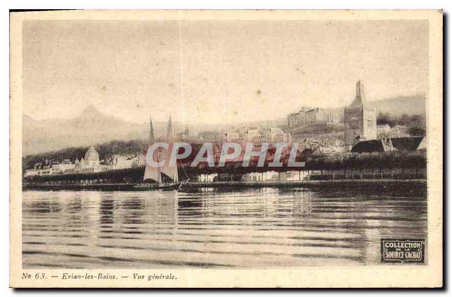CPA Evian les Bains Vue generale 