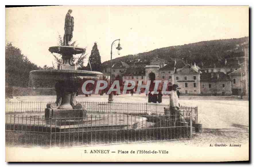 CPA Annecy Place de l'Hotel de Ville 