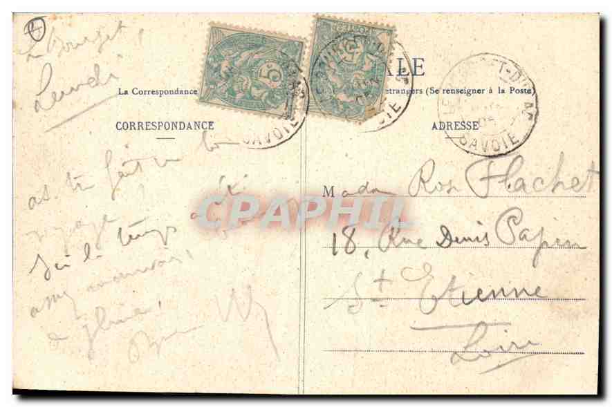 CPA Abbaye d'Hautecombe Savoie  — Rückseite