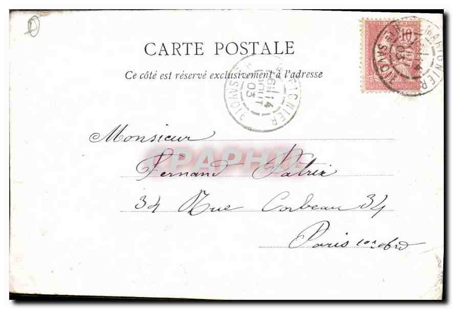 LAC d'ANNECY — Saint Michel et Château de Duingt — F. Cazoun, Éditeur, Annecy, n°95 — Rückseite