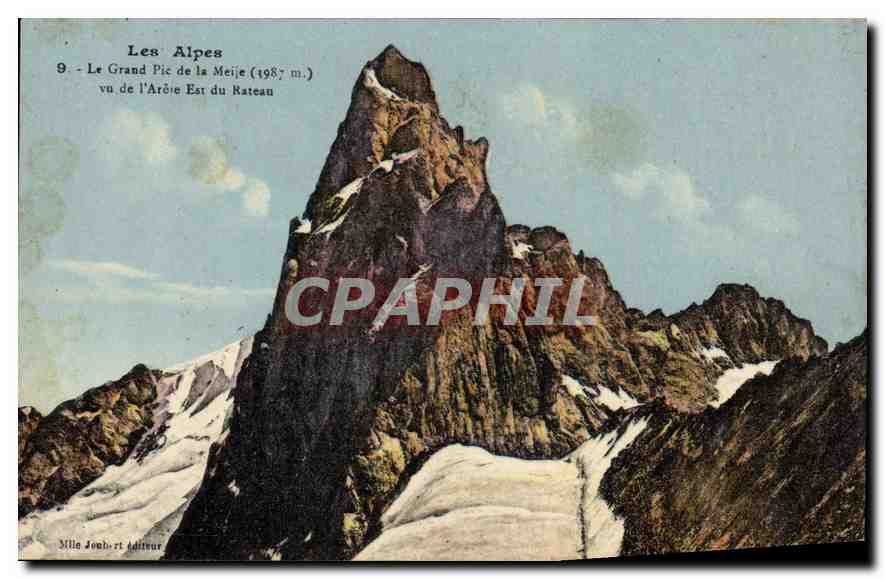 CPA Les Alpes Le Grand Pic de la Meije vu de l'Arcie Est du Rateau 