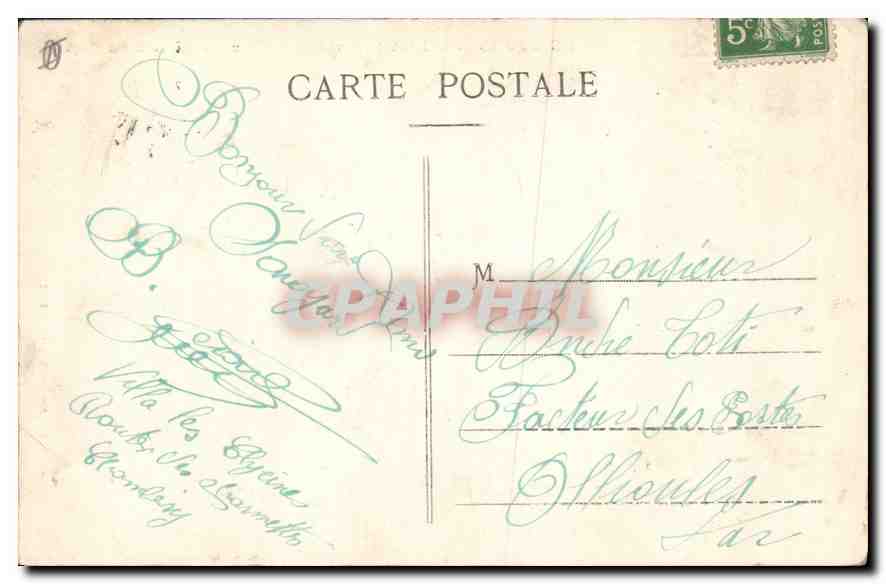 Le Bourget-du-Lac (Savoie) — Un coin du Lac au Port — Coll. L. Grimal, Chambéry — Rückseite
