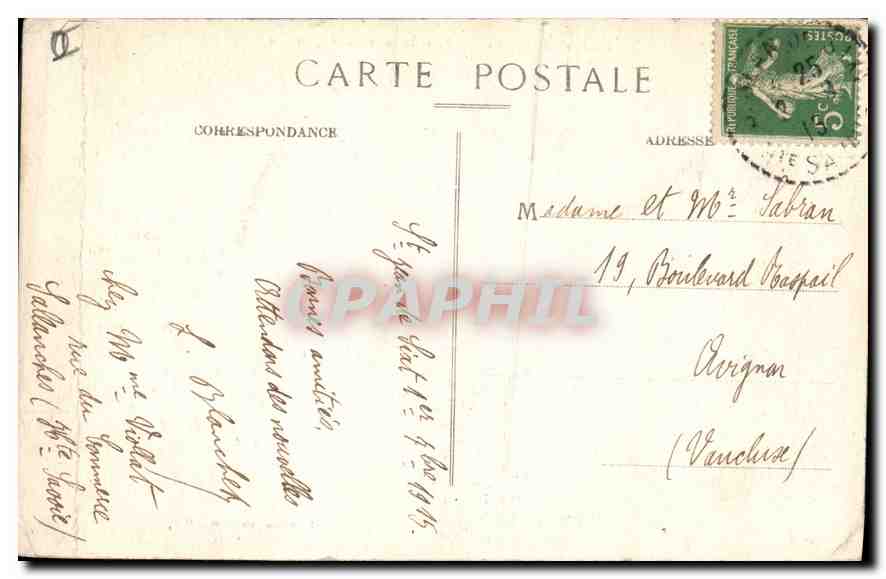 Col des Aravis — Chalet-Hôtel et le Mont Blanc — Morand & Roust, n°133 — Rückseite