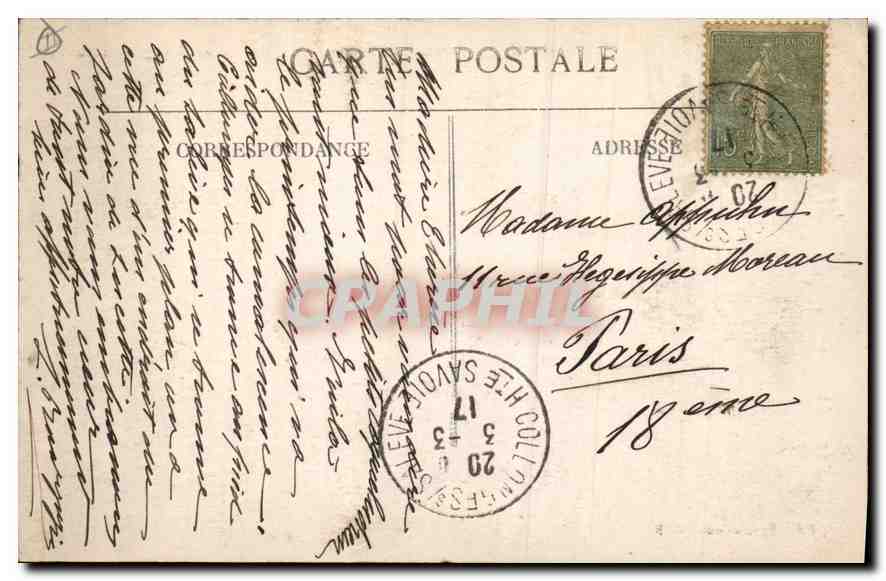Au Sommet du Salève — Vue du Lac de Genève et de la Ville — n°90 — Verso