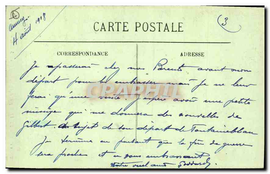 CPA Georges du Fier pres d'Annecy Haute Savoie  — Rückseite