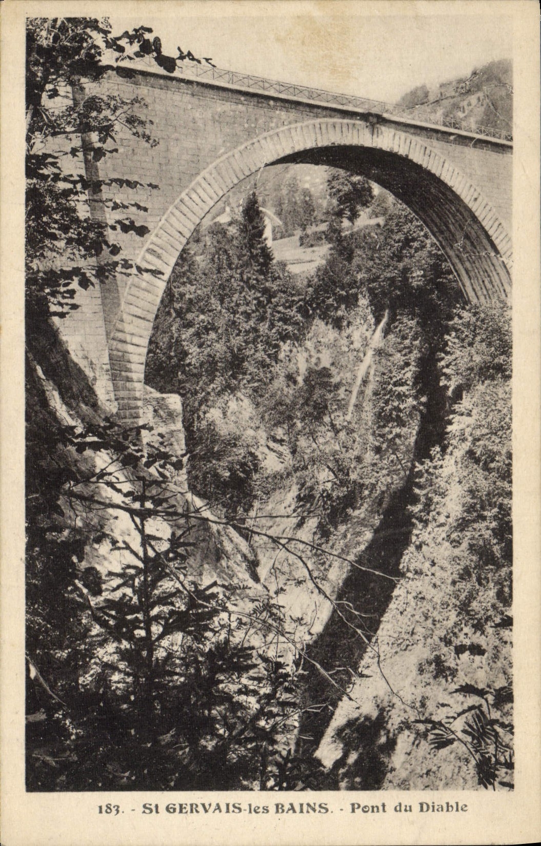 St Gervais-les-Bains — Pont du Diable — unbekannter Verlag, Nr. 183