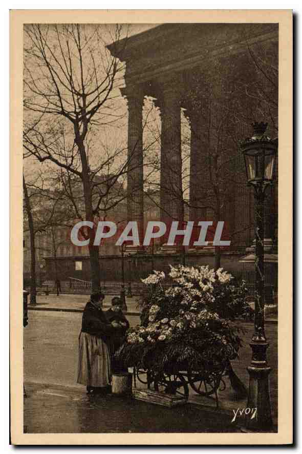 CPA Paris en Flanant Marchande de Fleurs Place de la Madeleine 