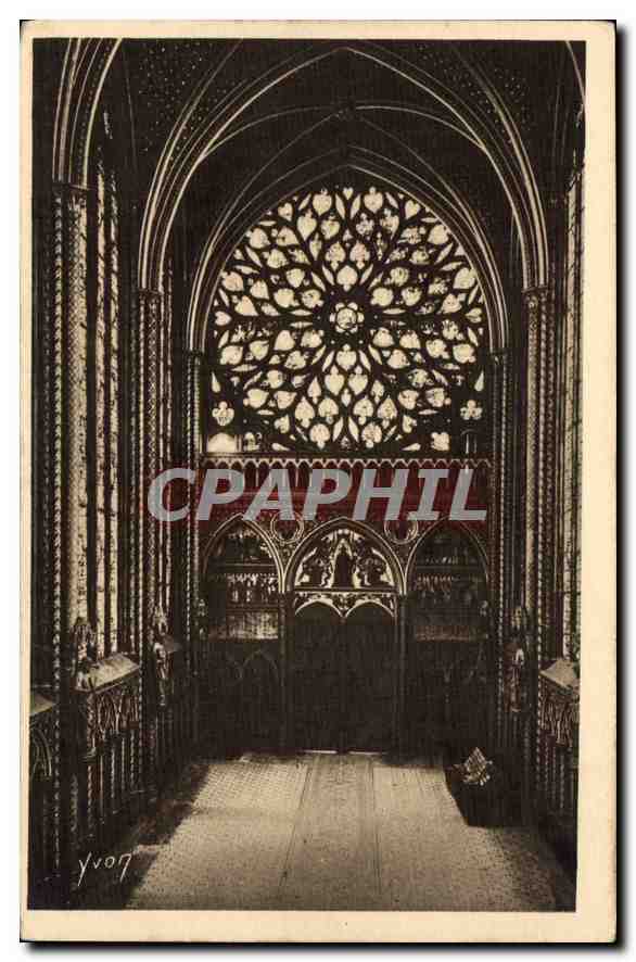 CPA Paris en Flanant Sainte Chapelle Grande Rose 