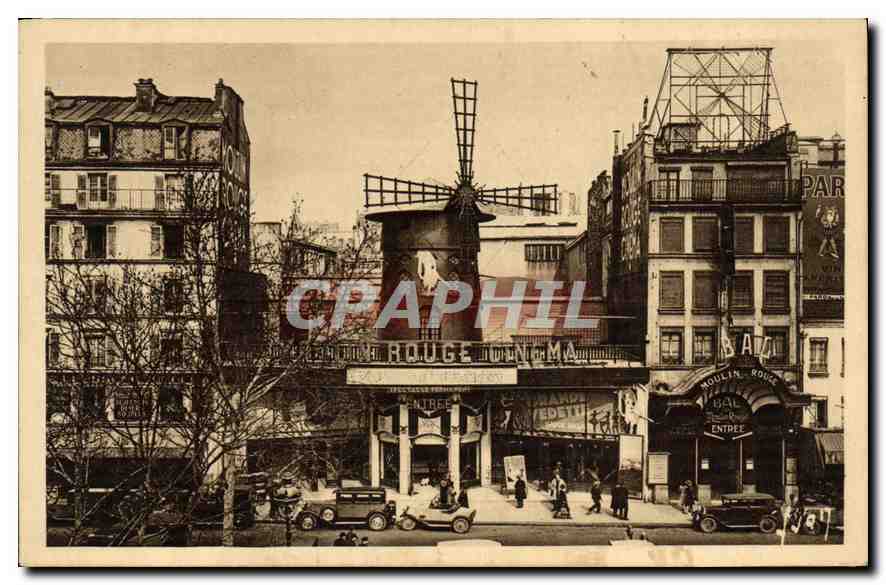 CPA Paris en Flanant Moulin Rouge Cinema