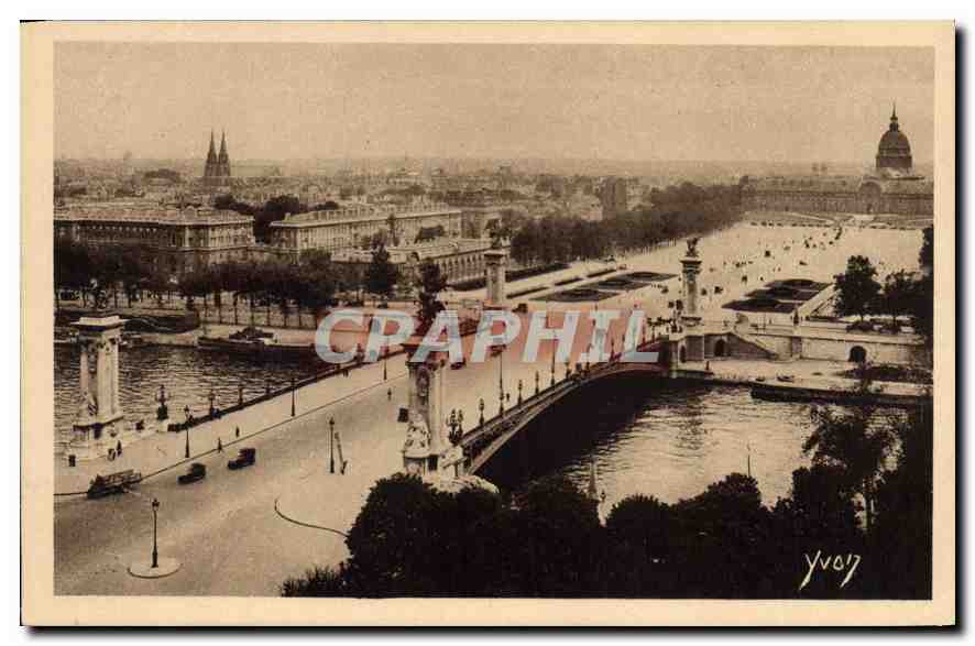 CPA Paris en Flanant Le Pont Alexandre III et l'Esplanade des Invalides 